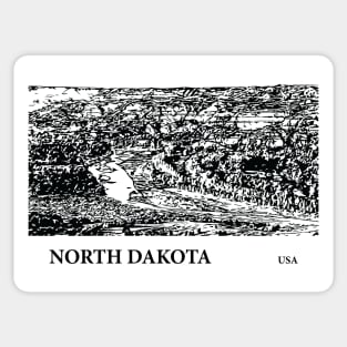 North Dakota USA Sticker